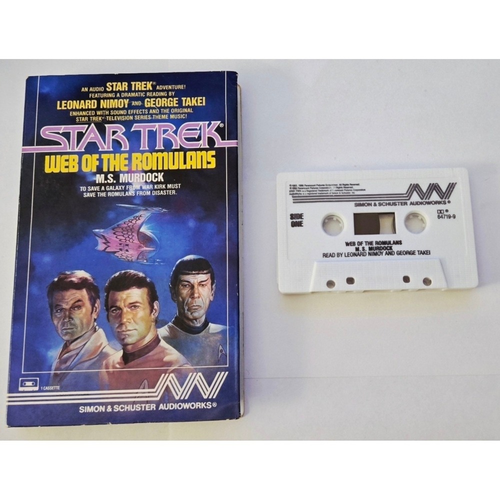 Star Trek Web of the Romulans Audio Cassette Leonard Nimoy George Takei 64719-9